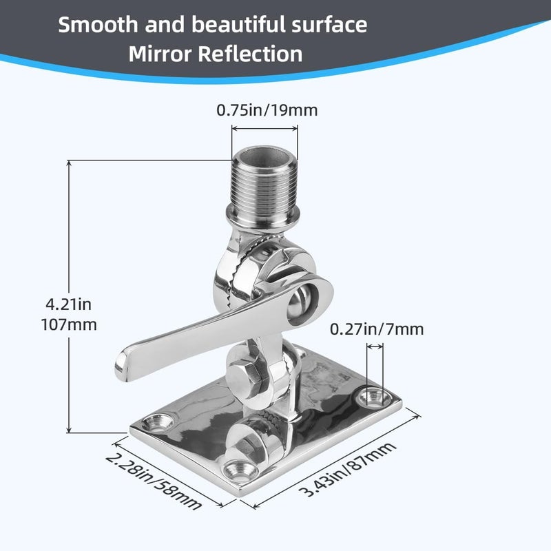 XTAR Starlink Marine Mounting Kit - Pipe & Pole Mount Adapter for Yacht, Ship, RV Satellite Internet - Image 5